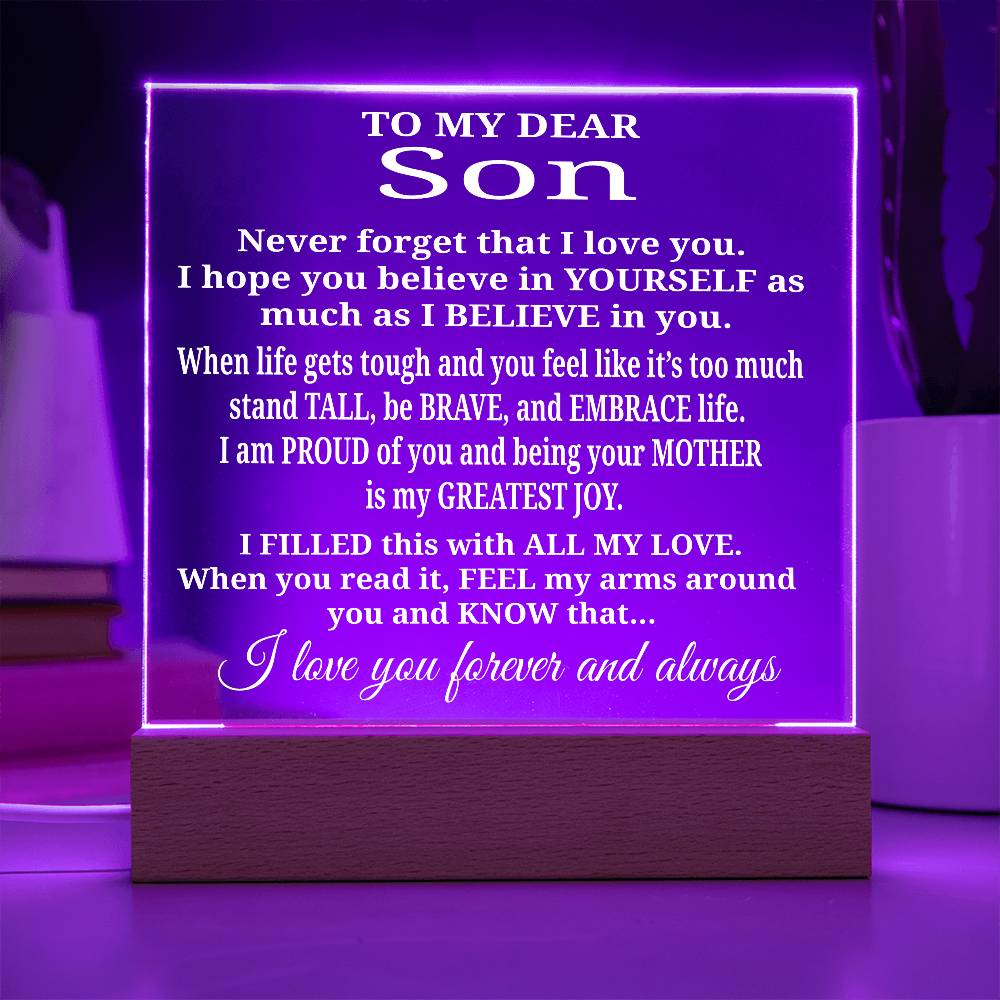 To My Son - Acrylic Gift Set - LM006