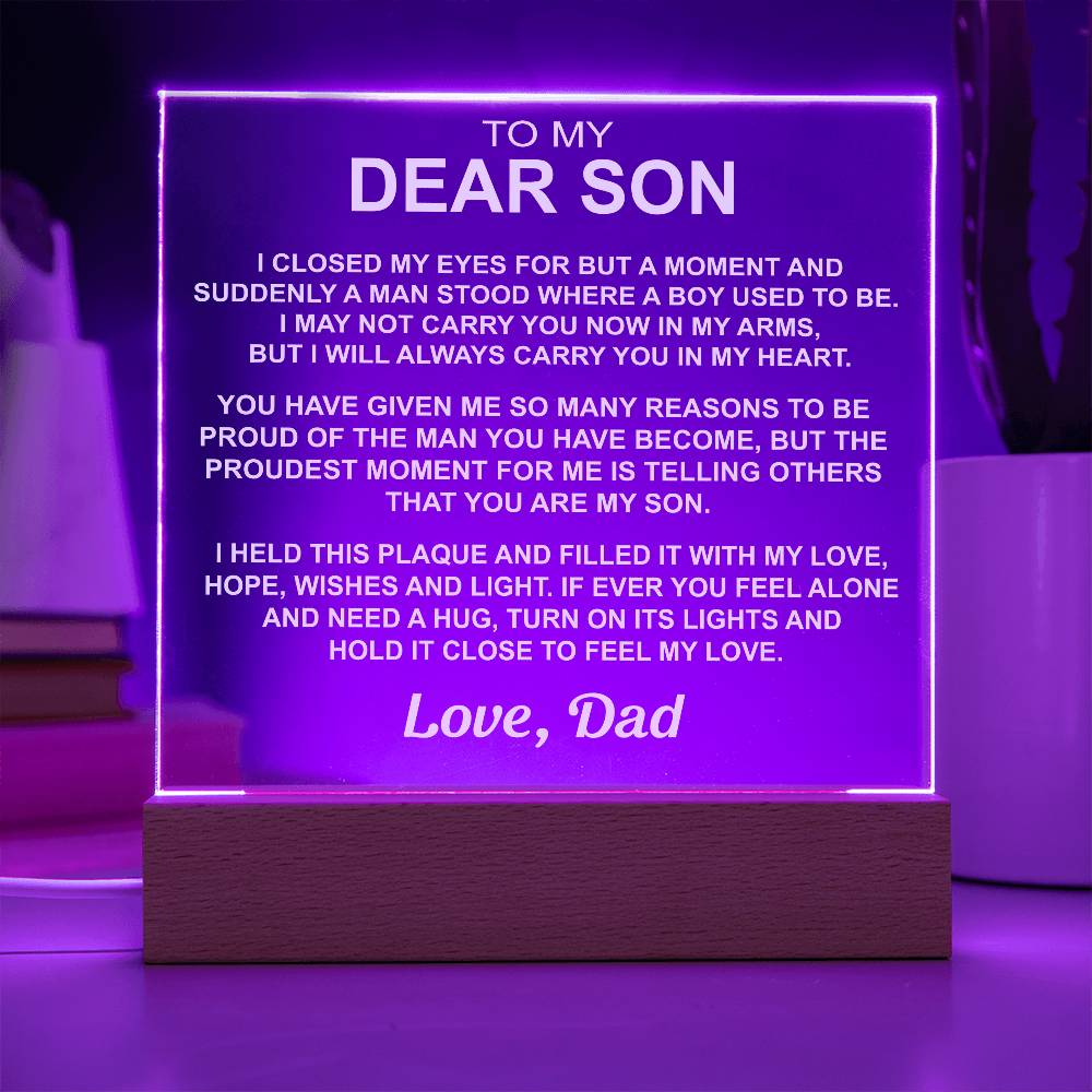 To My Son - Acrylic Gift Set - LM004