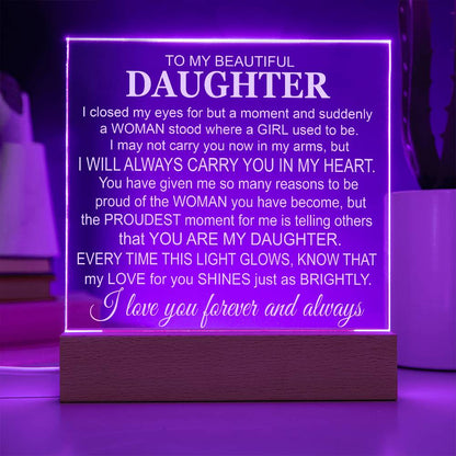 To My Daughter - Acrylic Gift Set - LM006