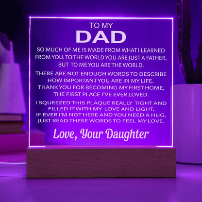 To My Dad - Acrylic Gift Set - LM005