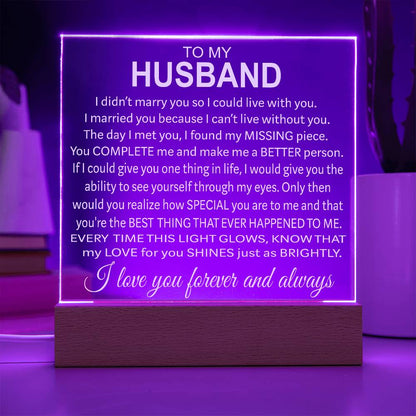 To My Husband - Acrylic Gift Set - LM002