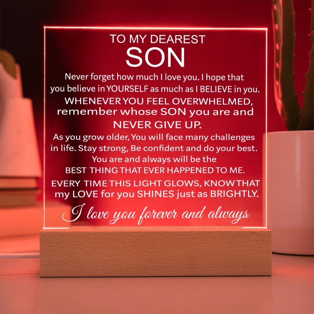 To My Son - Acrylic Gift Set - LM002