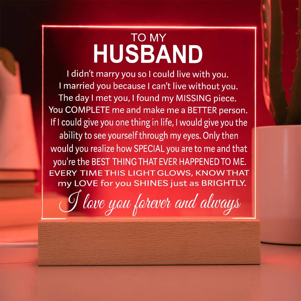 To My Husband - Acrylic Gift Set - LM002