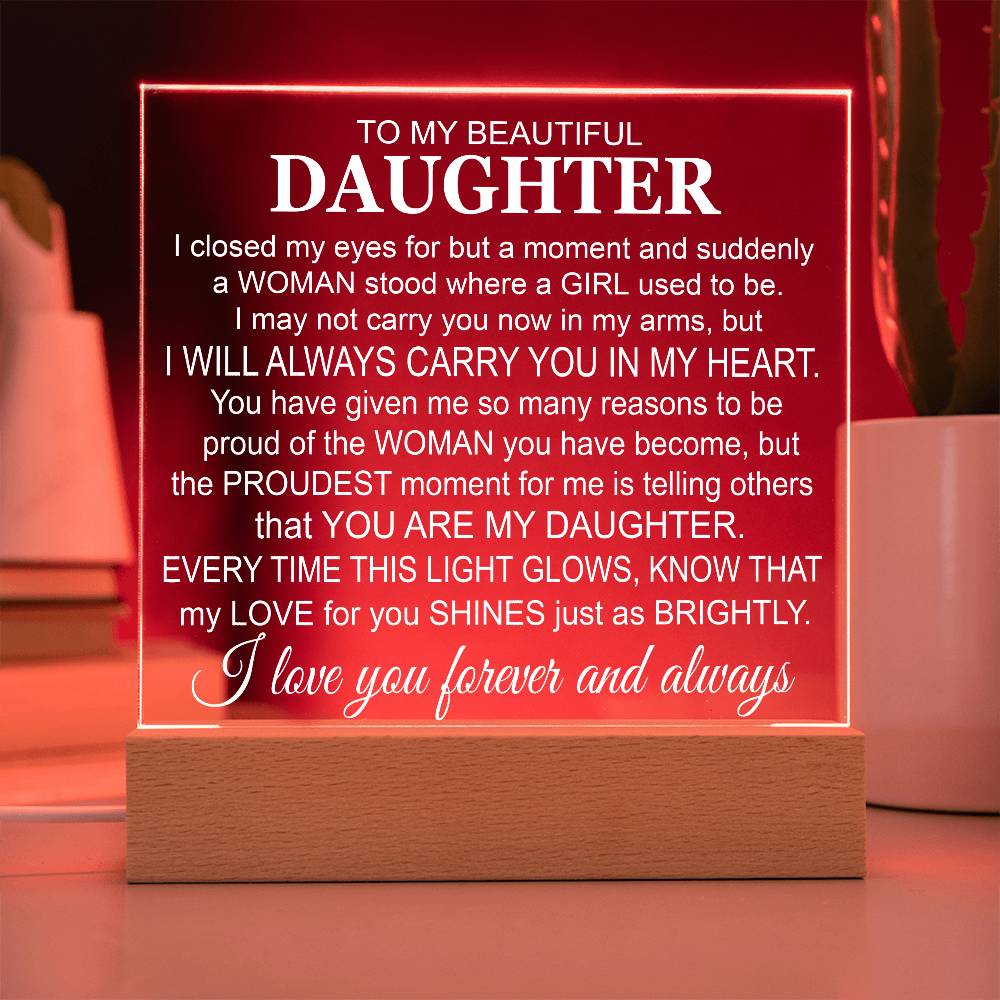 To My Daughter - Acrylic Gift Set - LM006