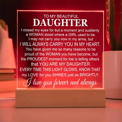 To My Daughter - Acrylic Gift Set - LM006