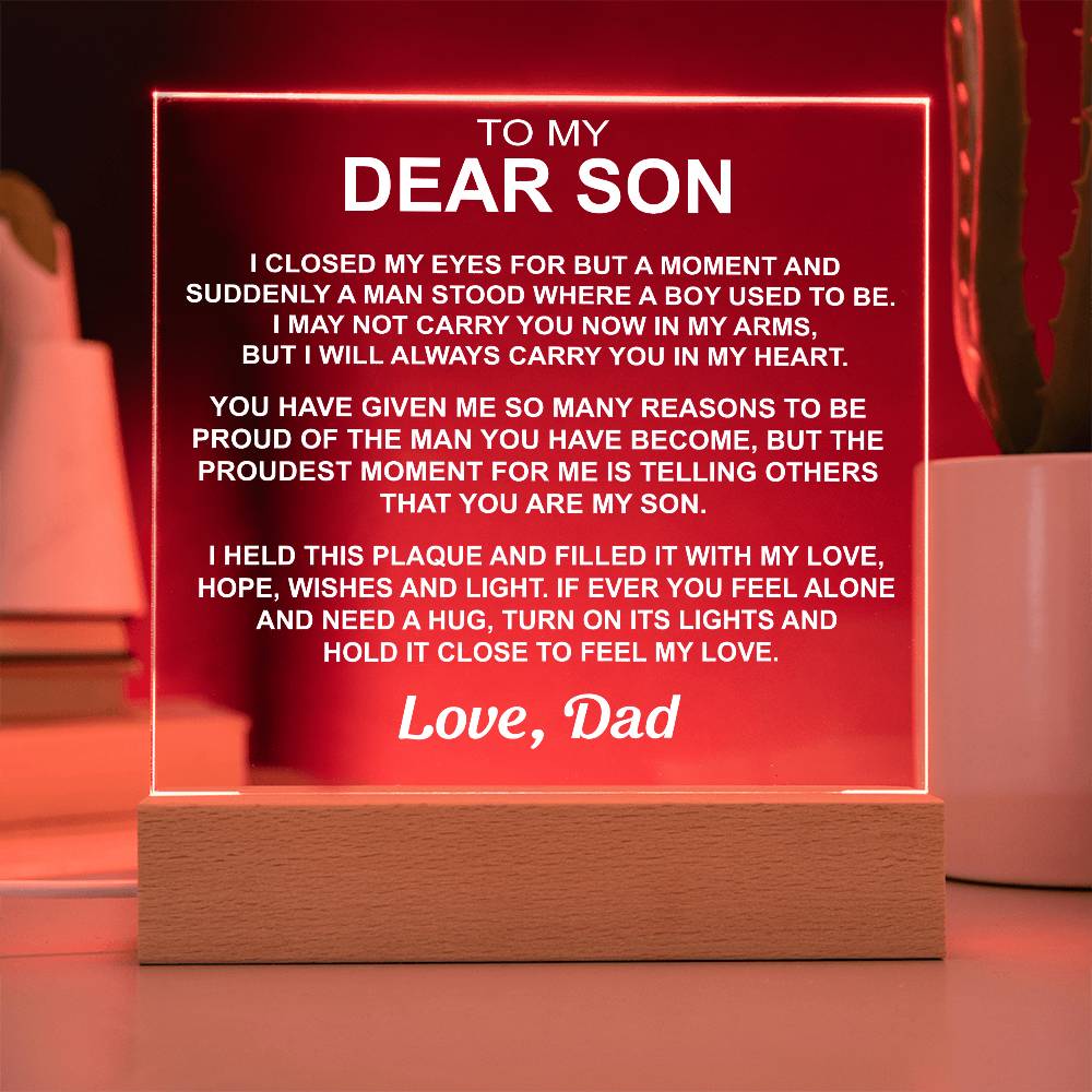 To My Son - Acrylic Gift Set - LM004