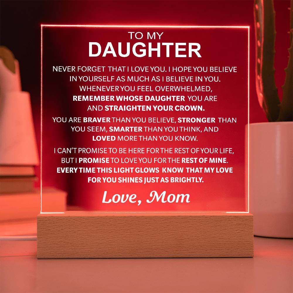 To My Daughter - Acrylic Gift Set - LM005