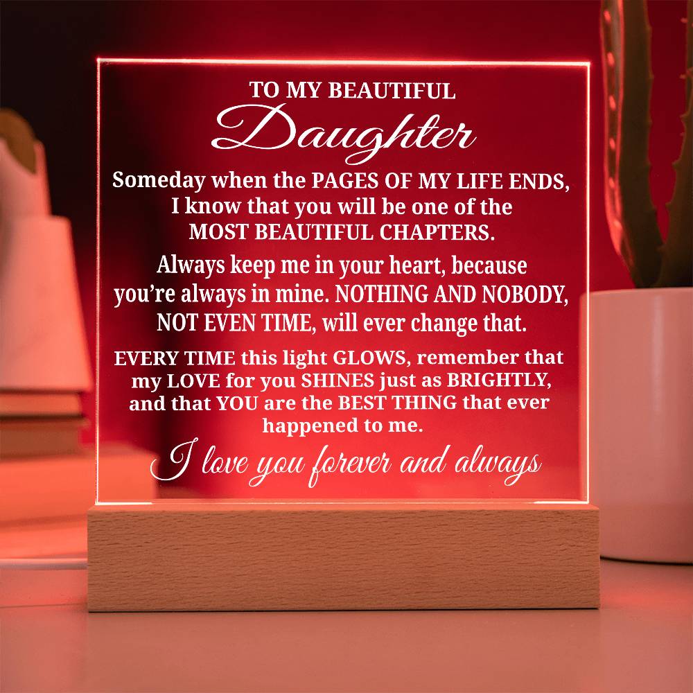 To My Daughter - Acrylic Gift Set - LM009