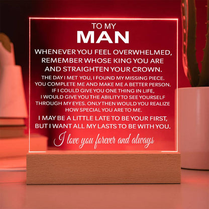 To My Man - Acrylic Gift Set - LM001