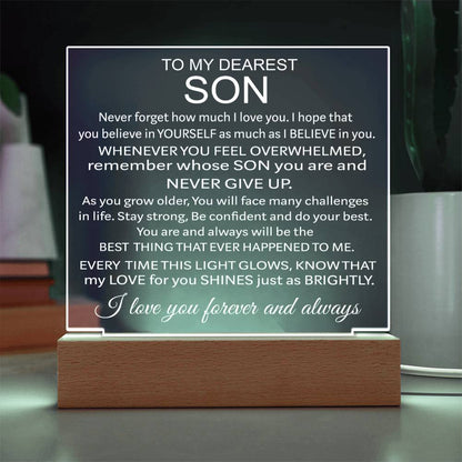 To My Son - Acrylic Gift Set - LM002