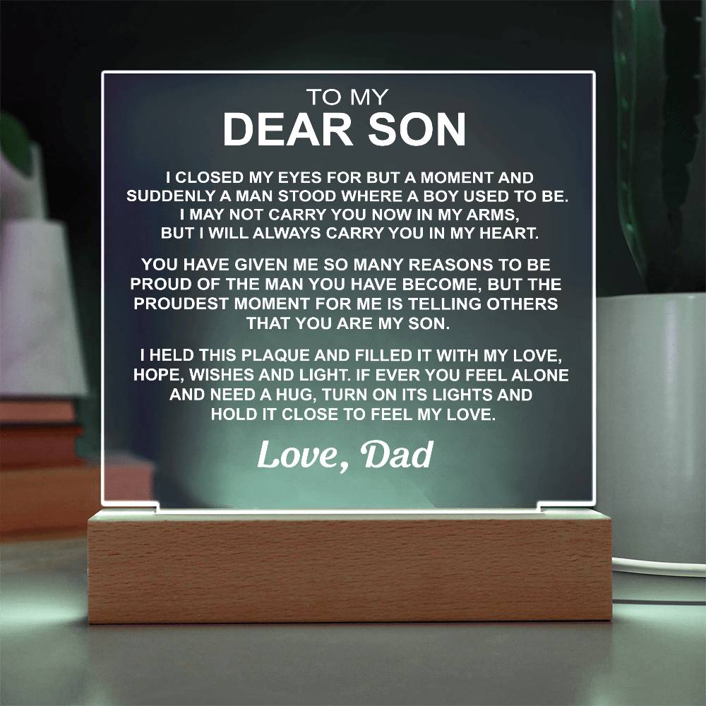 To My Son - Acrylic Gift Set - LM004