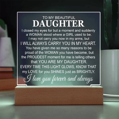 To My Daughter - Acrylic Gift Set - LM006