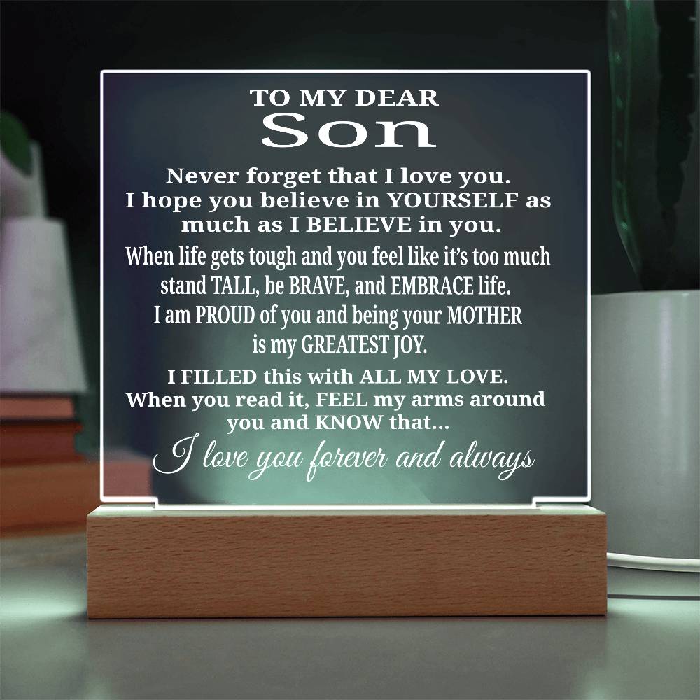 To My Son - Acrylic Gift Set - LM006