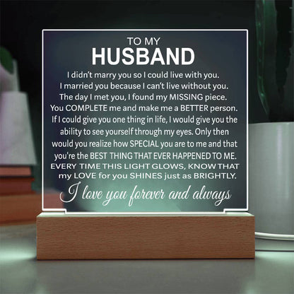 To My Husband - Acrylic Gift Set - LM002