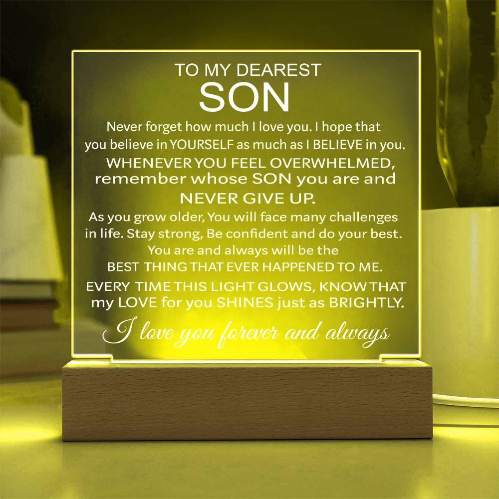 To My Son - Acrylic Gift Set - LM002