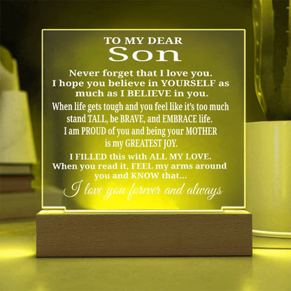 To My Son - Acrylic Gift Set - LM006