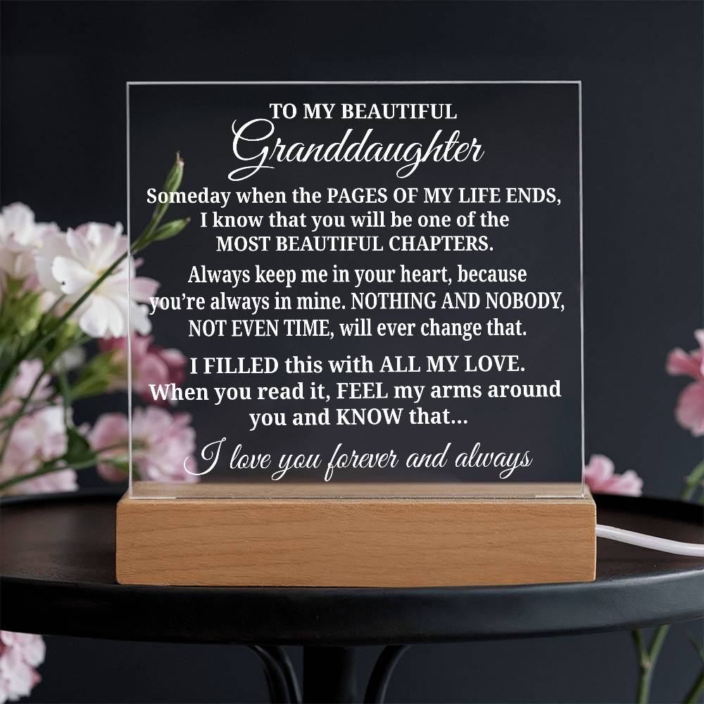 To My Granddaughter - Acrylic Gift Set - LM002