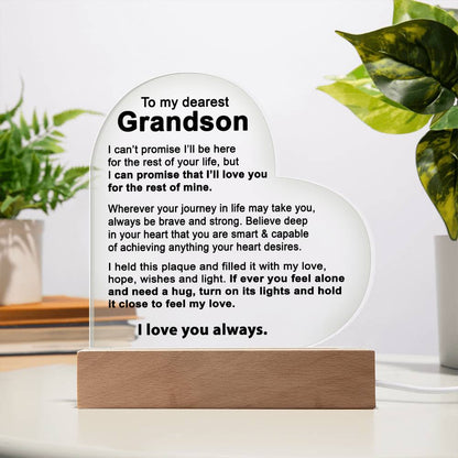 To My Grandson - Acrylic Gift Set - LM001