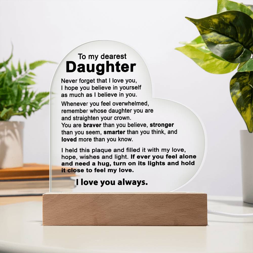 To My Daughter - Acrylic Gift Set - LM002