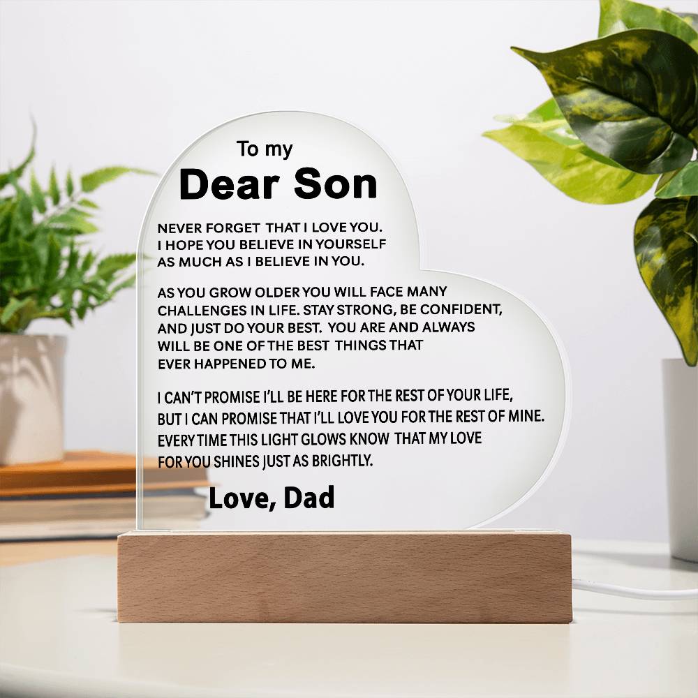 To My Son - Acrylic Gift Set - LM003