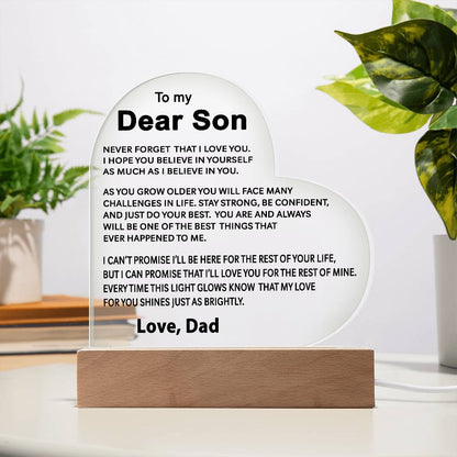 To My Son - Acrylic Gift Set - LM003