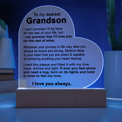 To My Grandson - Acrylic Gift Set - LM001