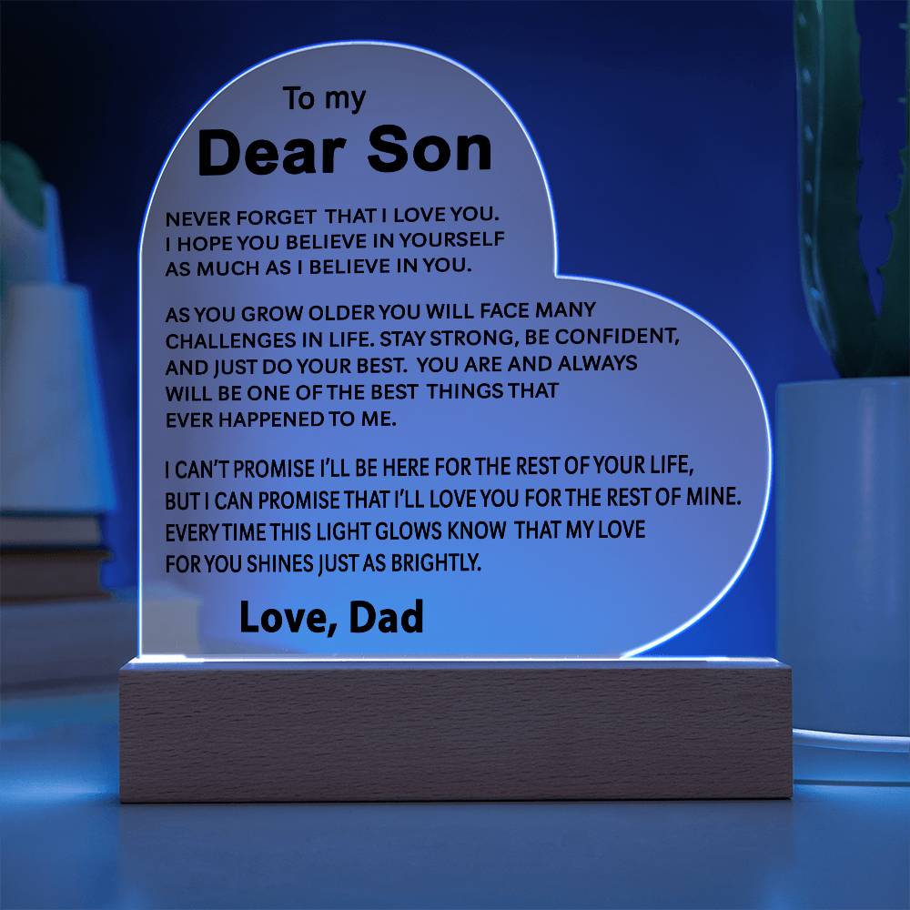 To My Son - Acrylic Gift Set - LM003