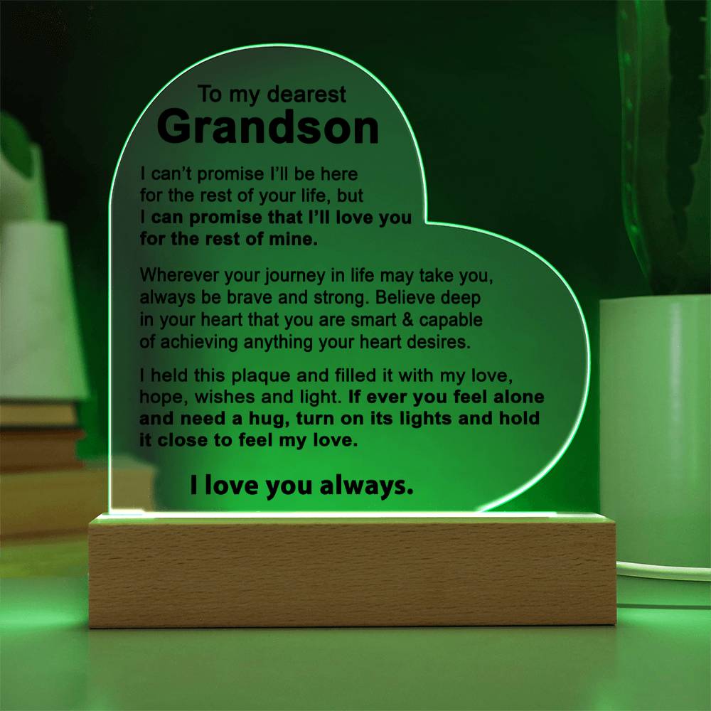 To My Grandson - Acrylic Gift Set - LM001