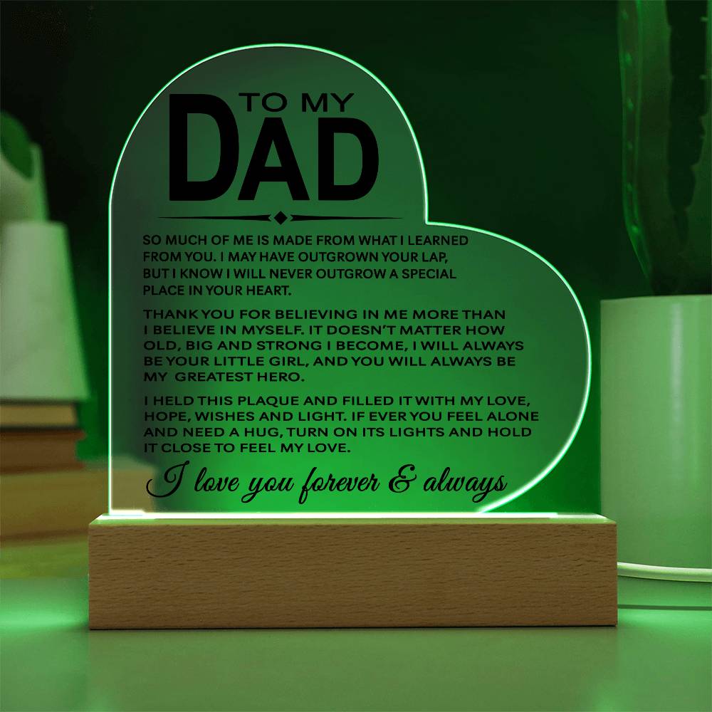 To My Dad - Acrylic Gift Set - LM003