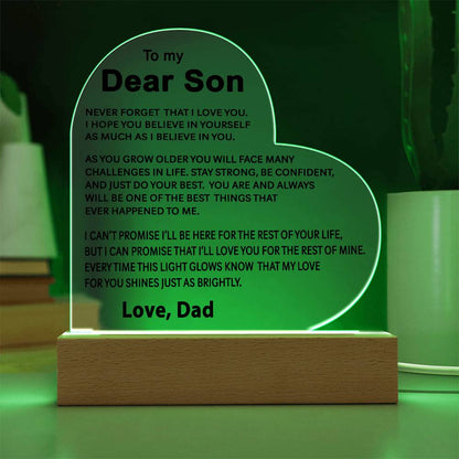 To My Son - Acrylic Gift Set - LM003