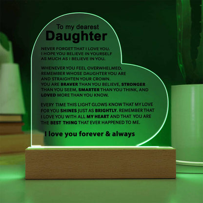 To My Daughter - Acrylic Gift Set - LM003