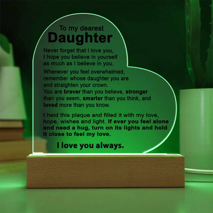 To My Daughter - Acrylic Gift Set - LM002