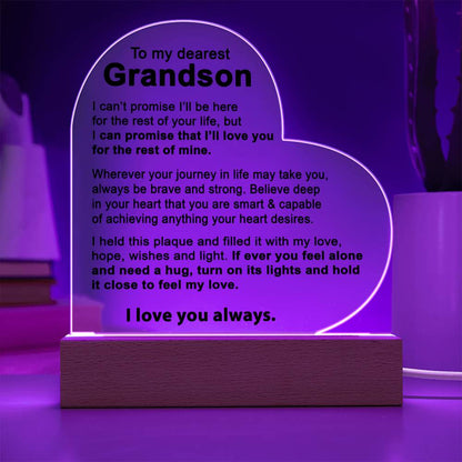 To My Grandson - Acrylic Gift Set - LM001