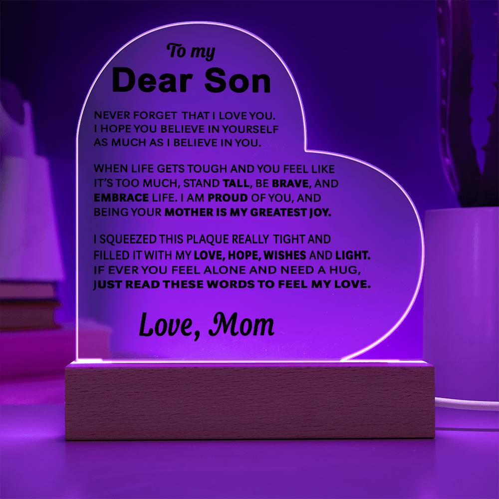 To My Son - Acrylic Gift Set - LM005