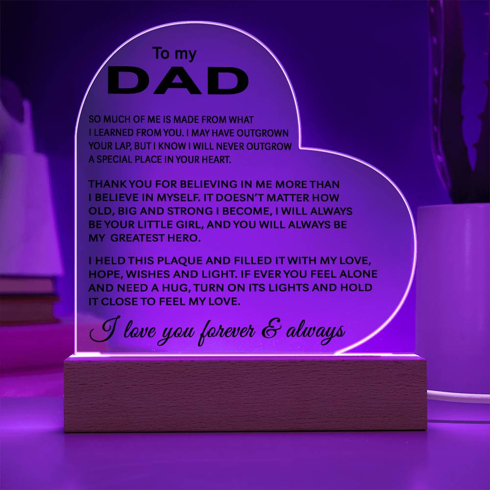 To My Dad - Acrylic Gift Set - LM001