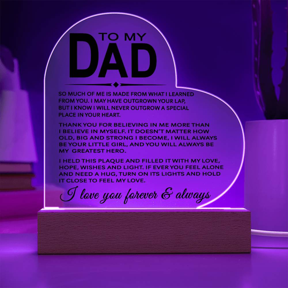 To My Dad - Acrylic Gift Set - LM003