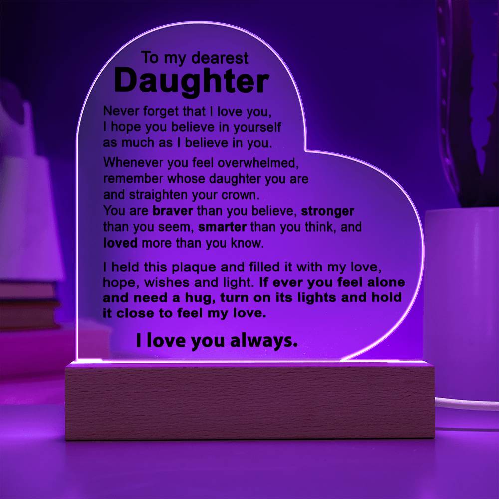 To My Daughter - Acrylic Gift Set - LM002