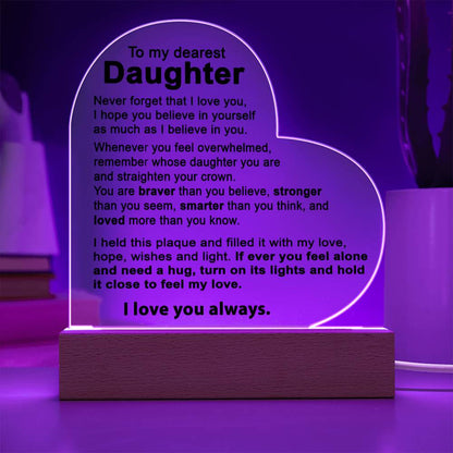 To My Daughter - Acrylic Gift Set - LM002