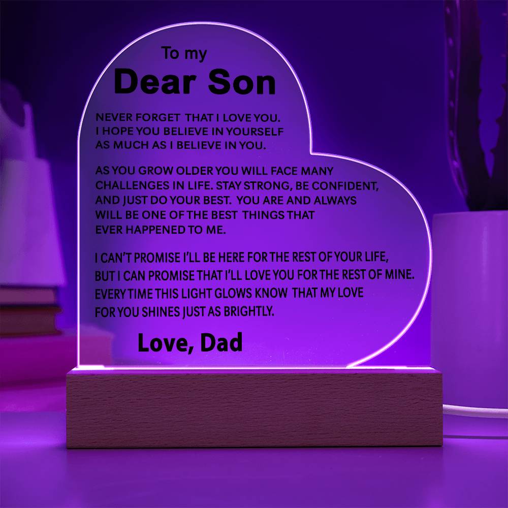 To My Son - Acrylic Gift Set - LM003