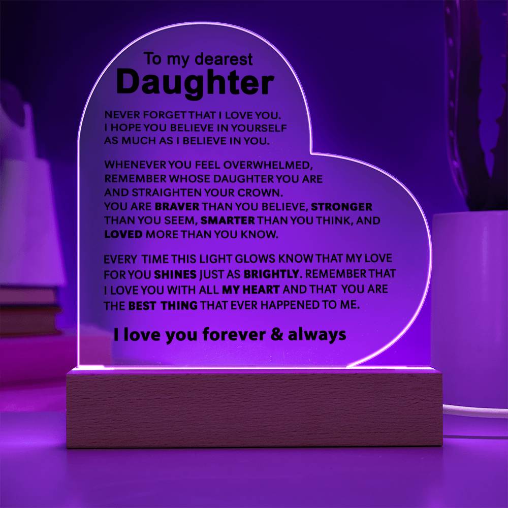 To My Daughter - Acrylic Gift Set - LM003