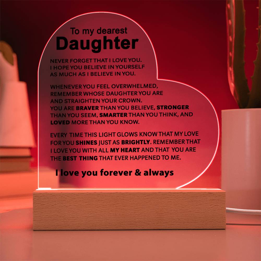 To My Daughter - Acrylic Gift Set - LM003