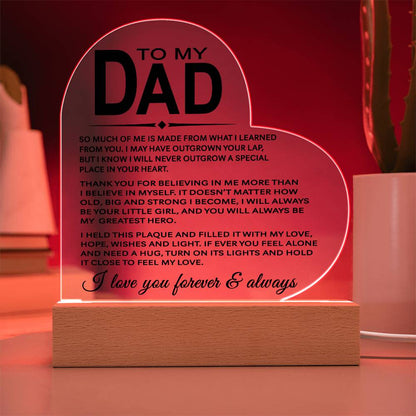 To My Dad - Acrylic Gift Set - LM003