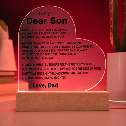 To My Son - Acrylic Gift Set - LM003