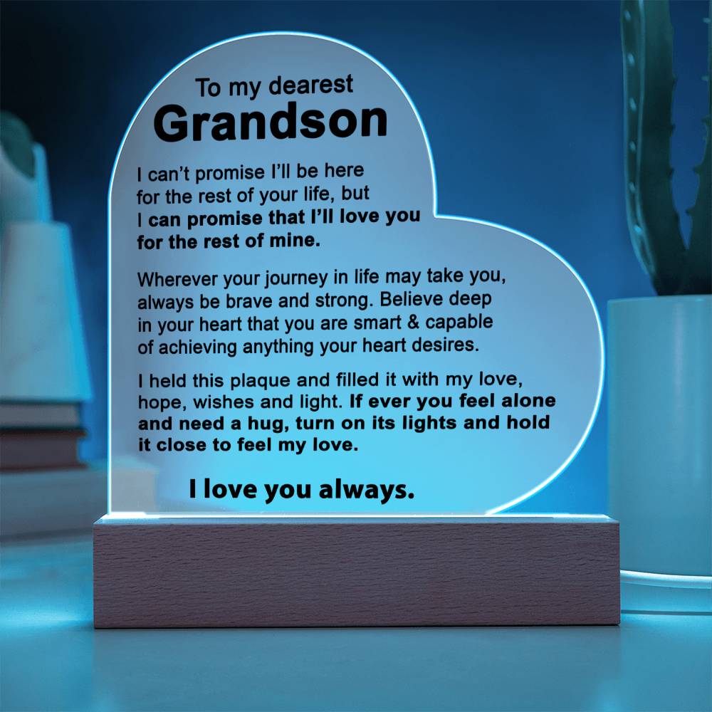 To My Grandson - Acrylic Gift Set - LM001