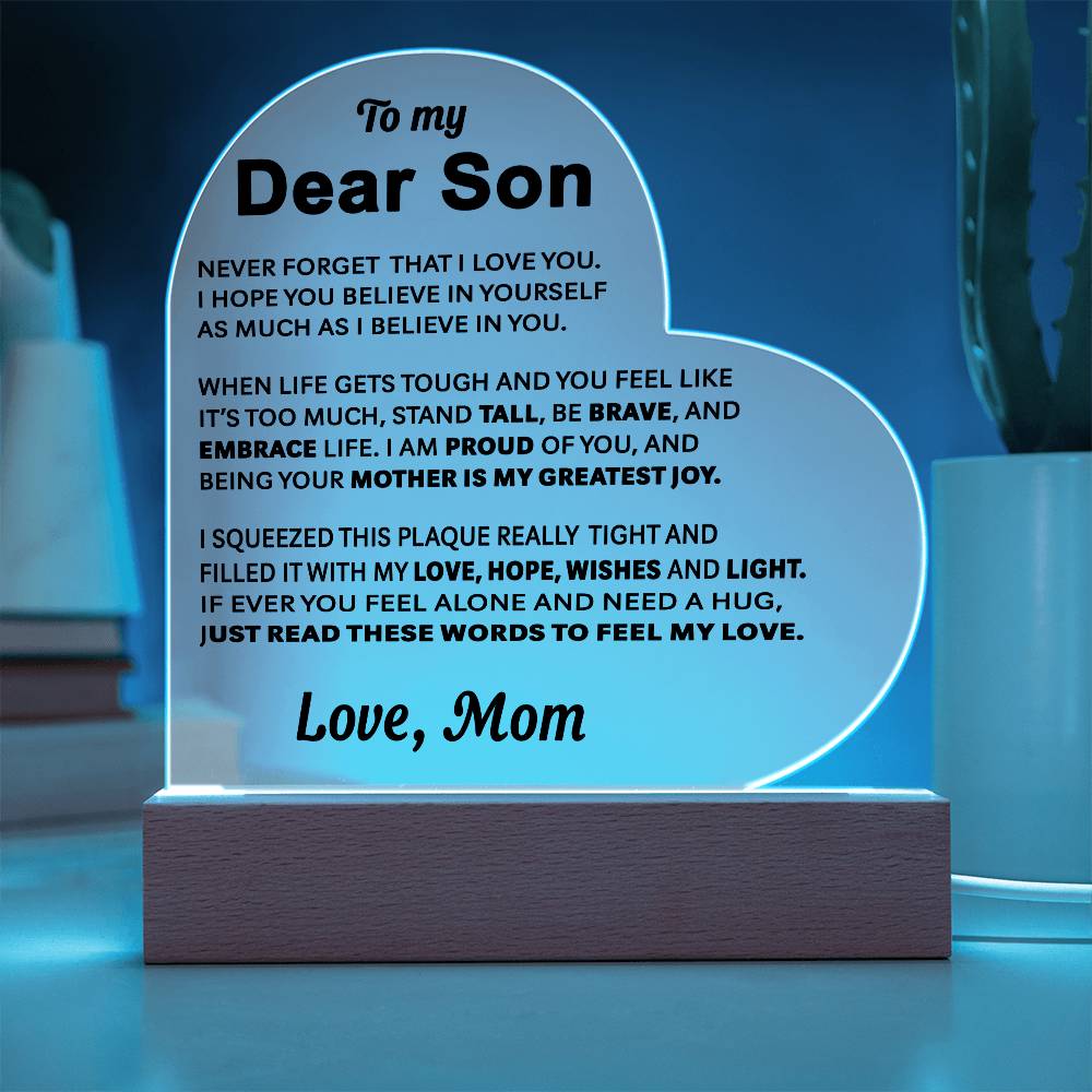 To My Son - Acrylic Gift Set - LM005