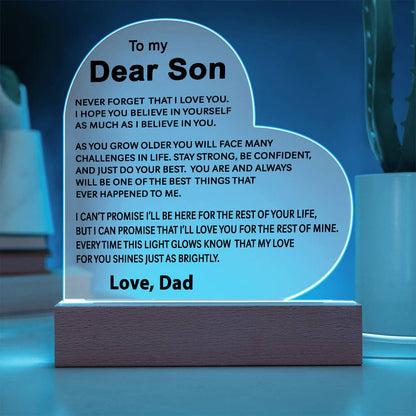 To My Son - Acrylic Gift Set - LM003