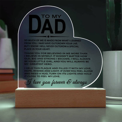 To My Dad - Acrylic Gift Set - LM003