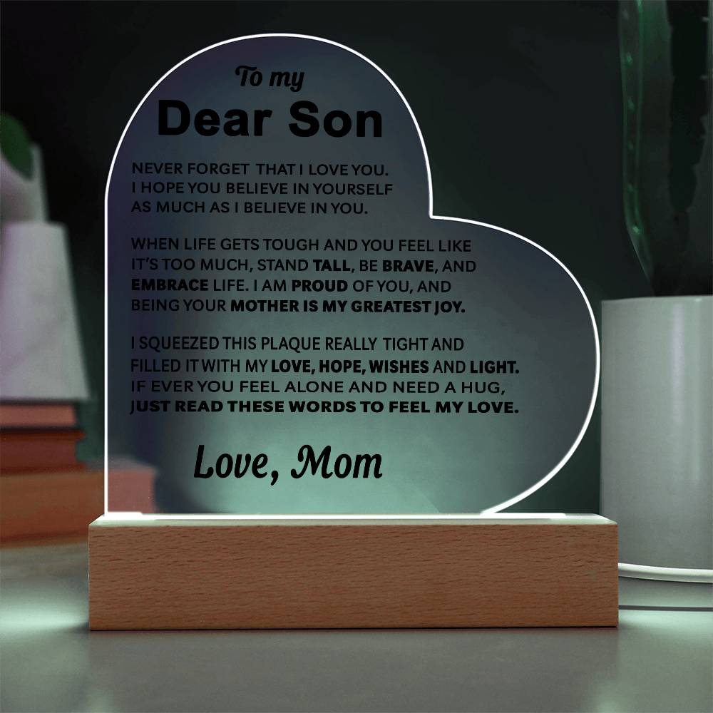 To My Son - Acrylic Gift Set - LM005