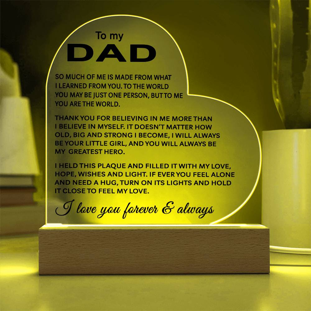 To My Dad - Acrylic Gift Set - LM002