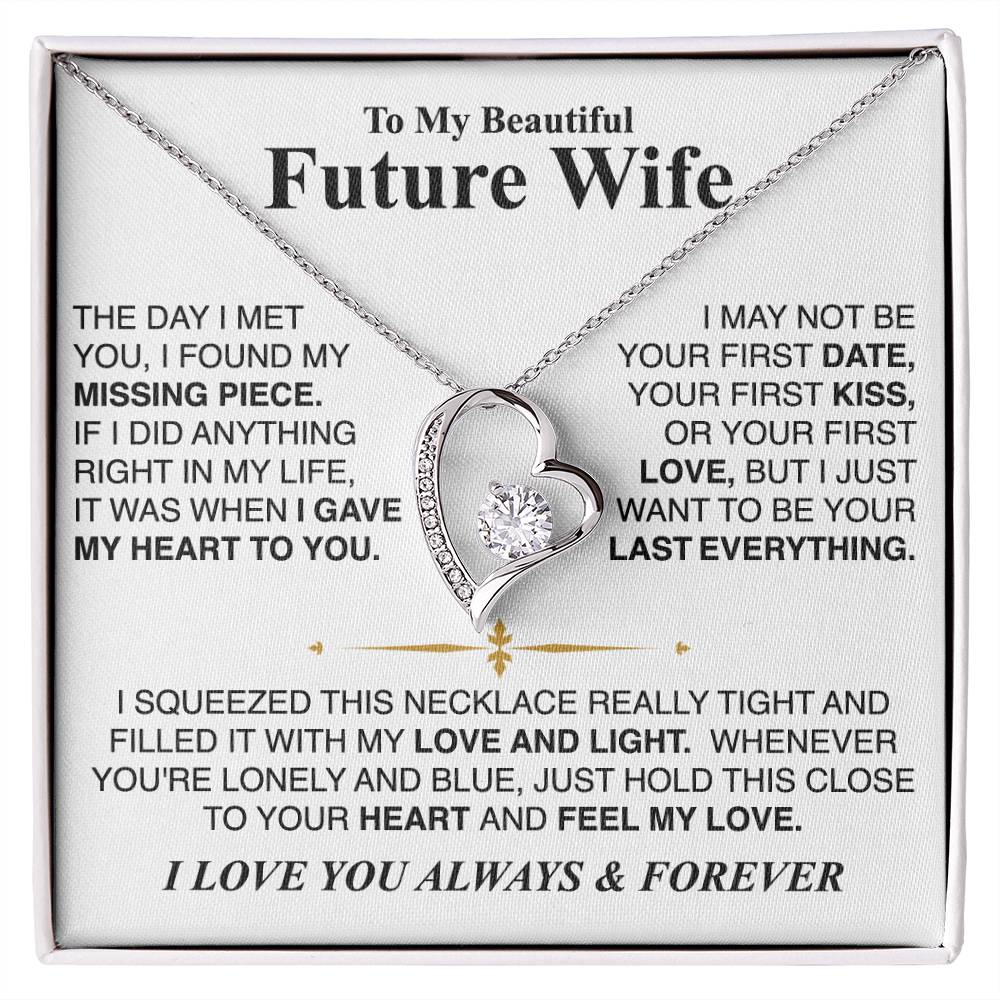 To My Future Wife - Forever Heart Necklace Gift Set - LM001